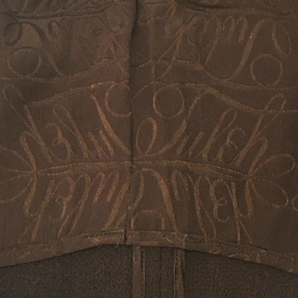 TULEH Brown Fringe Wool Blend Evening Jacket - Picture 13 of 16